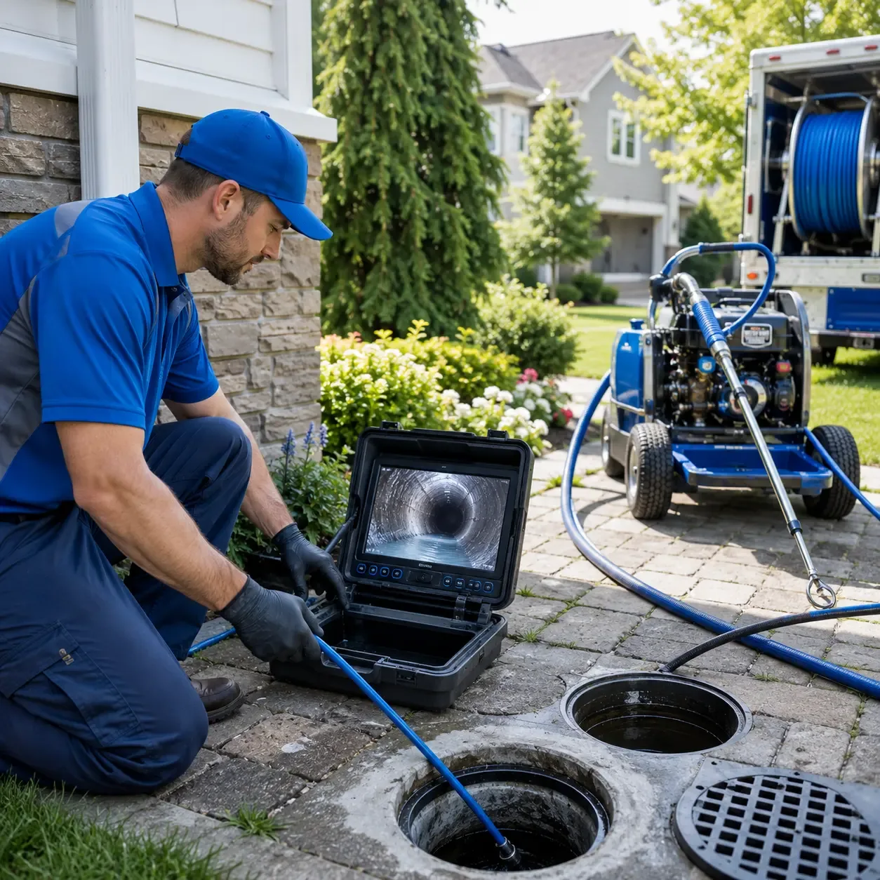 Outdoor drain cleaning professionals serving Brookfield, CT